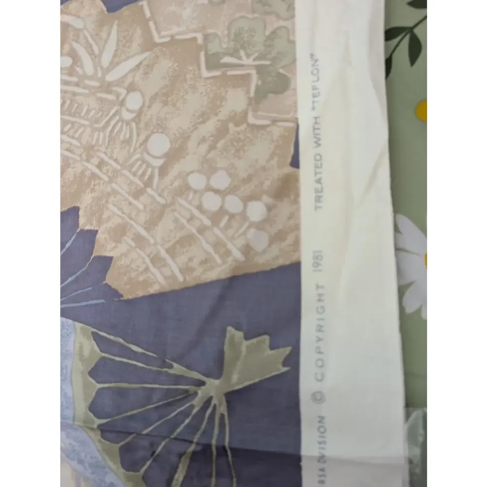 Vintage 1981 Donghia Floating World Japanese Fan Upholstery Fabric 39